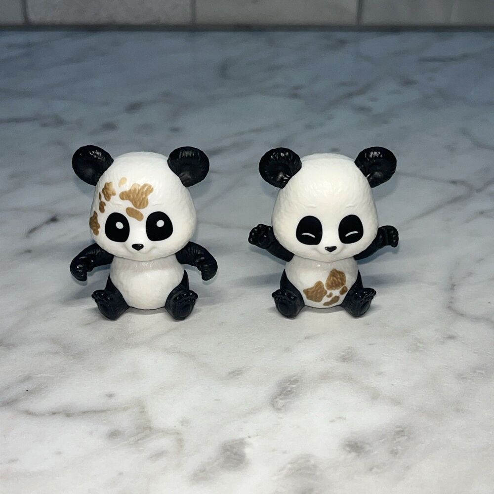Mattel Barbie Panda Care and Rescue Vet Replacement 2 piece Figures 2"